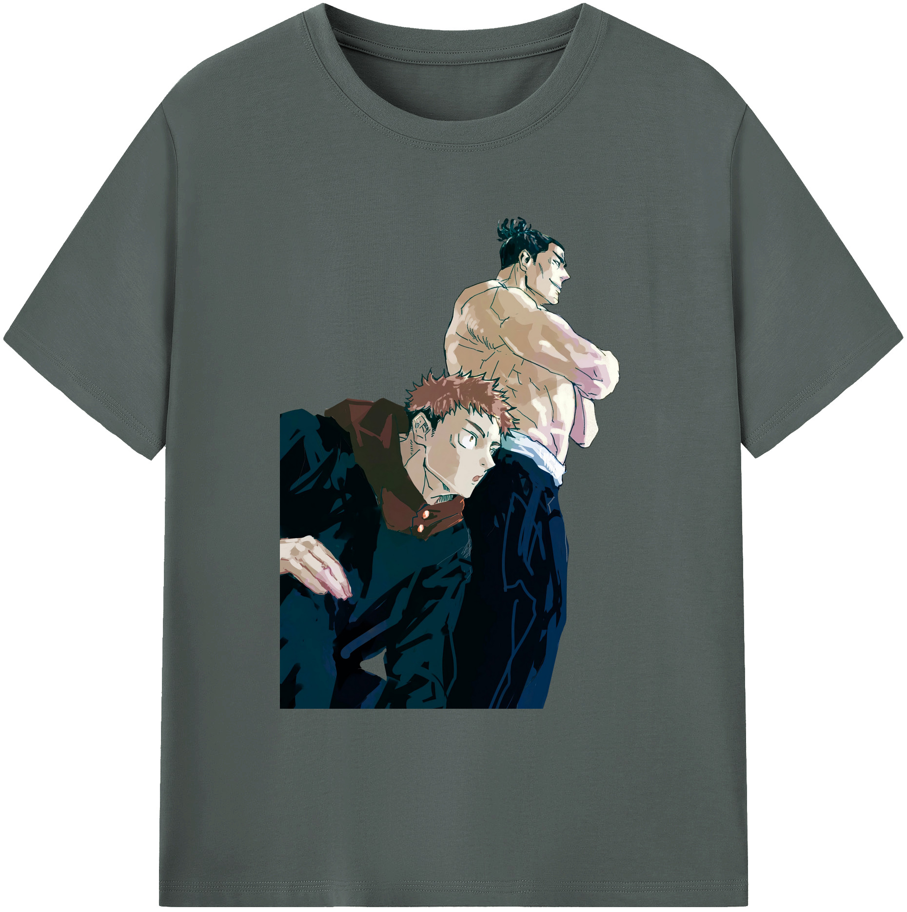 （画像用） 呪術廻戦 Jujutsu Kaisen 綿100％ メンズ半袖Tシャツ｜肌触りやわらか＆通気性
